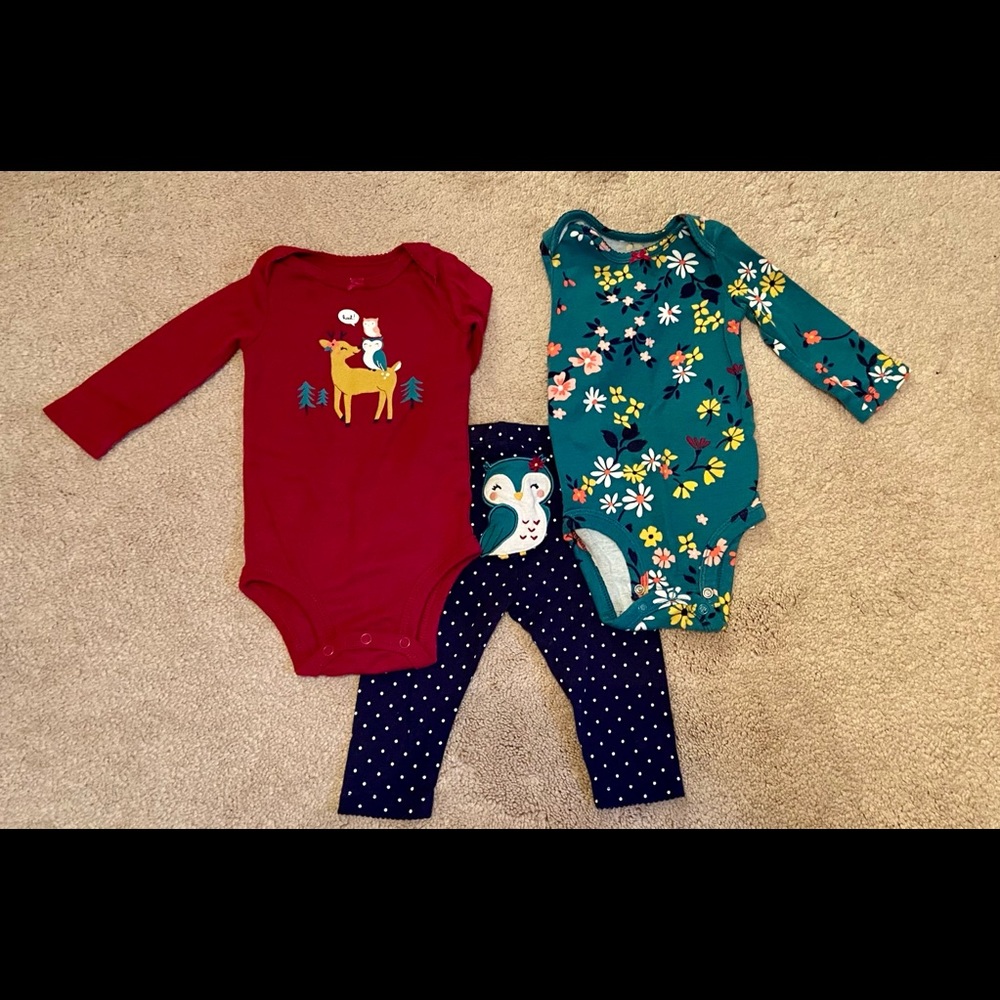 Carter’s 6M Long-sleeved Outfit Bundle